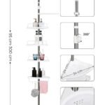 ORGANIZADOR ESQUINERO MULTIFUNCIONAL PARA BAÑO DE 4 NIVELES 33.5X21.5X100X260CM