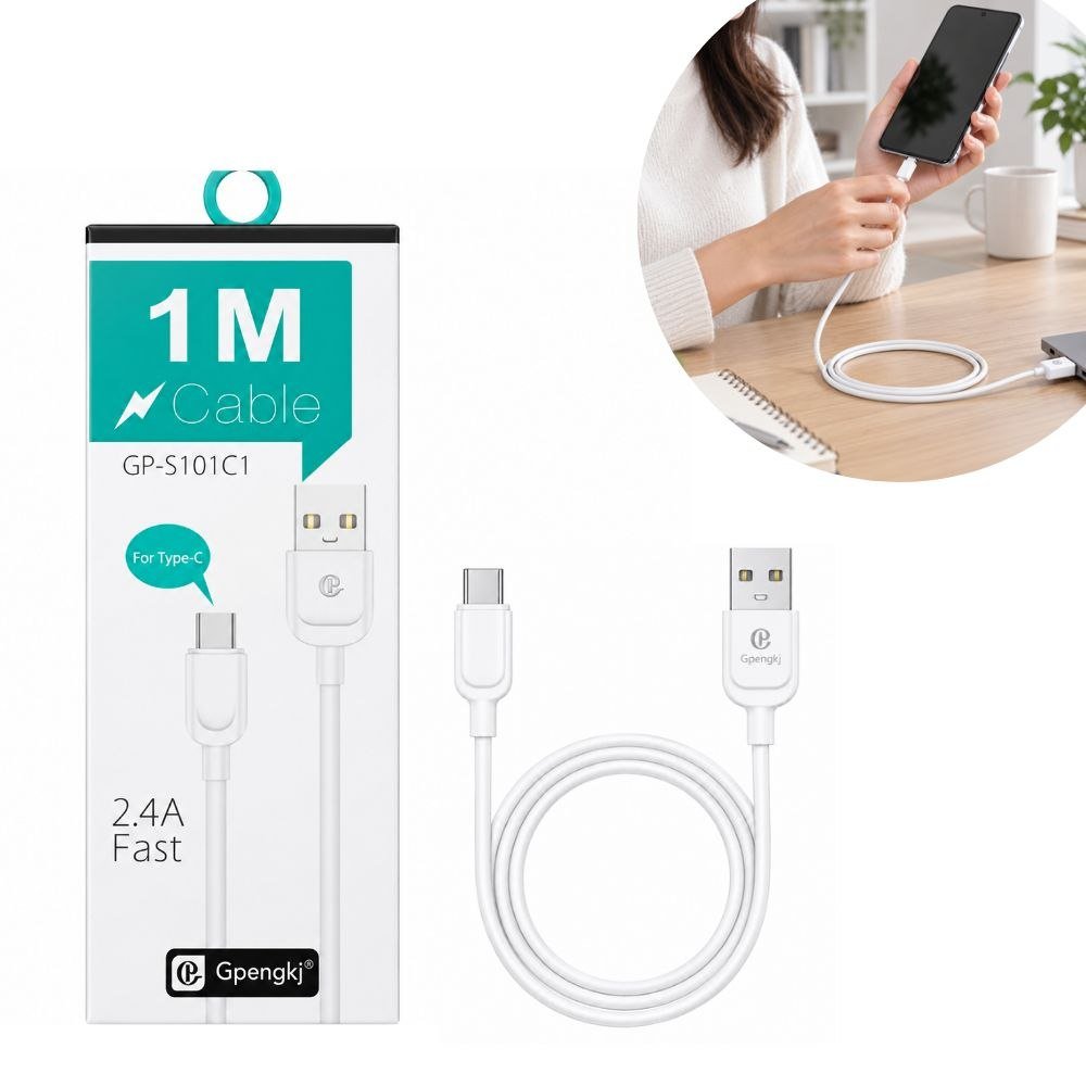 CABLE USB-A A TIPO C DE CARGA 2.4A GPENGKJ 1M CABLE USB-A A TIPO C DE CARGA 2.4A GPENGKJ 1M