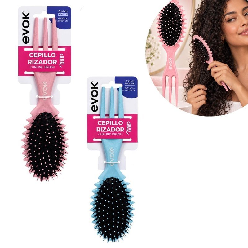 CEPILLO RIZADOR Y DEFINIDOR DE CABELLO EVOK 26CM CEPILLO RIZADOR Y DEFINIDOR DE CABELLO EVOK 26CM