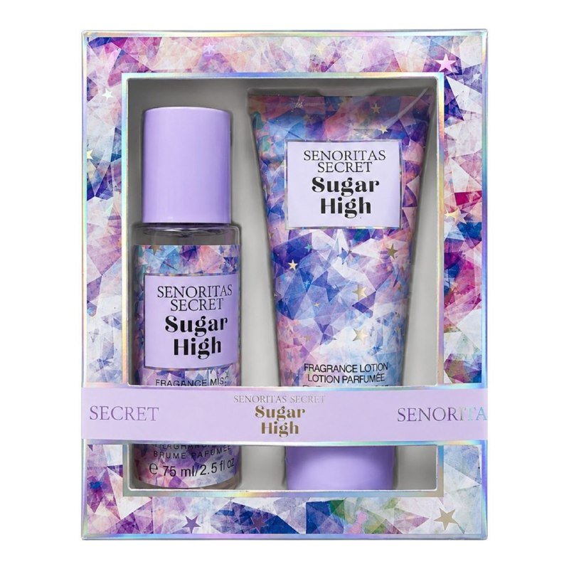 dc382504-1527-4f98-adb0-81587c280220.jpg SET MINI SENORITAS SECRET SUGAR HIGH SPLASH 75ML CREMA CORPORAL 75ML (M) (AROMA SIMILAR VS SUGAR HIGH) - Imagen 1