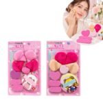 SET DE ESPONJAS Y APLICADORES PARA MAQUILLAJE SWEET BEAUTY 9PCS