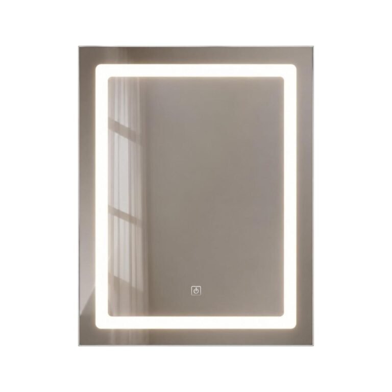 ESPEJO CUADRADO CON LUZ LED 70X50.3CM
