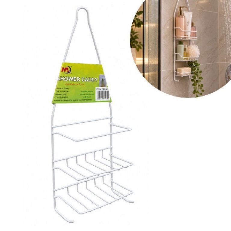 ESTANTE ORGANIZADOR COLGANTE PARA BAÑO DE 3 NIVELES