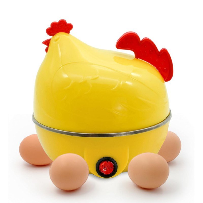 f0d9011f-8c38-4dad-b2bf-0f237f14356b.jpg MAQUINA HERVIDORA DE HUEVOS, HUEVERA ELECTRICO HUEVOS AL VAPOR DISEÑO DE GALLINA EGG POACHER - Imagen 1
