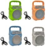 PARLANTE ALTAVOZ INALAMBRICO USB, TF Y RADIO BLUETOOTH, BATERIA DE LARGA DURACION POTENCIA 6W 12X19CM MS-1610BT