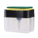 DISPENSADOR DE JABON Y PORTAESPONJA 2 EN 1 385ML