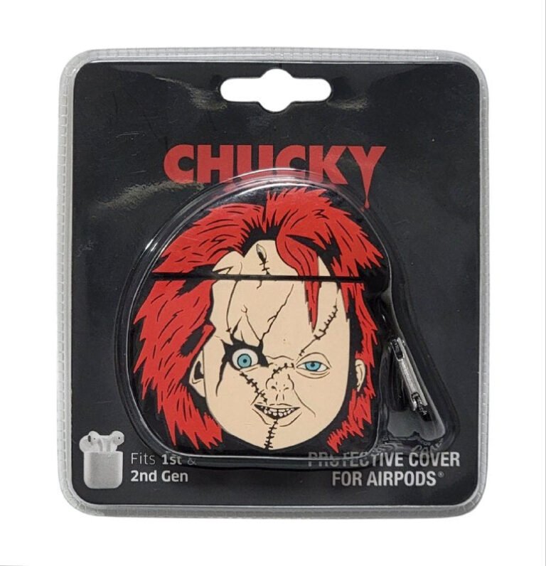 FUNDA PROTECTORA PARA AIRPODS DE PVC FLEXIBLE CHUCKY