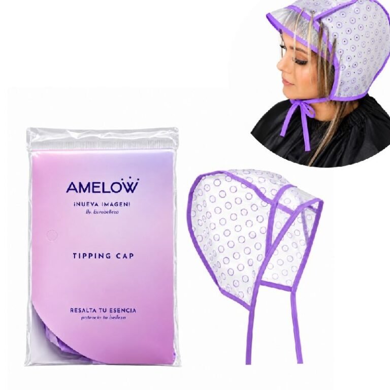 GORRO CAPILAR DE SILICONA PARA HACER MECHAS Y RAYITOS PROFESIONAL AMELOW 30.2X18CM