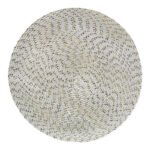 MANTEL PARA MESA REDONDO DE PVC DISEÑO TEJIDO TEXTURIZADO 38CM