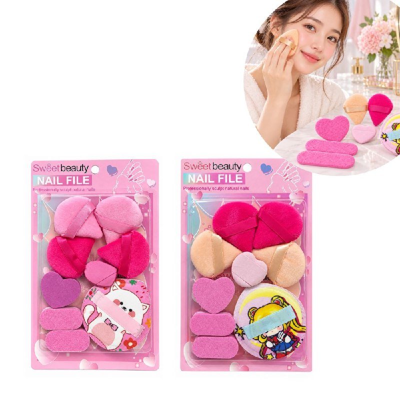 SET DE ESPONJAS Y APLICADORES PARA MAQUILLAJE SWEET BEAUTY 9PCS SET DE ESPONJAS Y APLICADORES PARA MAQUILLAJE SWEET BEAUTY 9PCS