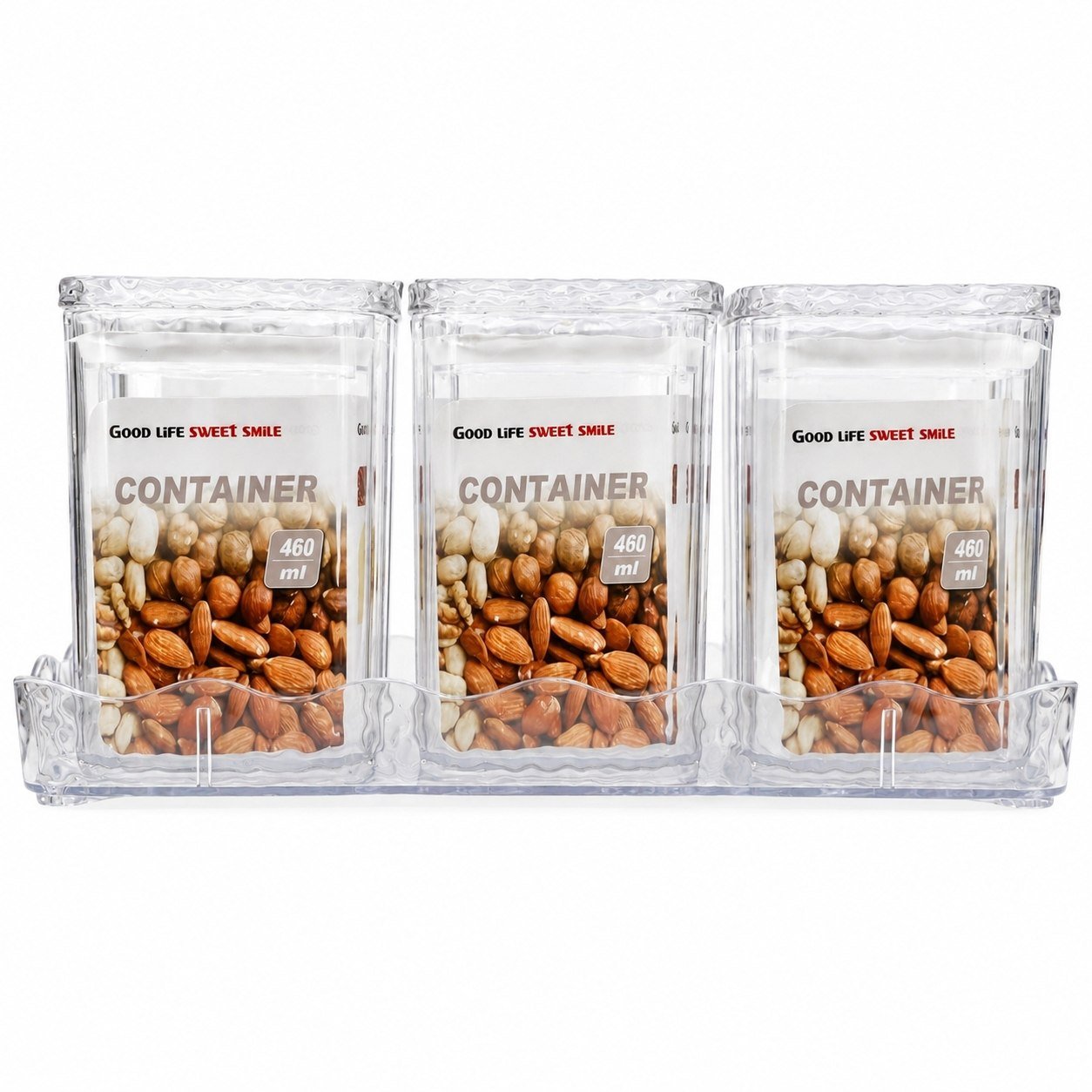 SET ORGANIZADORES HERMÉTICOS SWEET SMILE GOOD LIFE 460ML SET ORGANIZADORES HERMÉTICOS SWEET SMILE GOOD LIFE 460ML