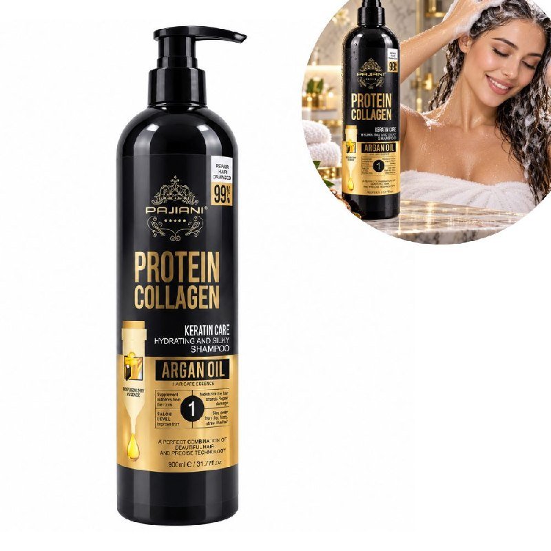 SHAMPOO PROTEIN COLLAGEN KERATIN CARE Y ARGAN OIL PAJIANI 900ML SHAMPOO PROTEIN COLLAGEN KERATIN CARE Y ARGAN OIL PAJIANI 900ML