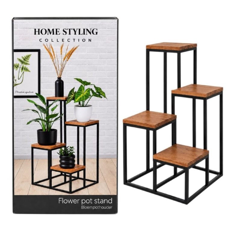 SOPORTE VERTICAL PARA MACETAS Y PLANTAS HOME STYLING COLLECTION 67X17X17CM