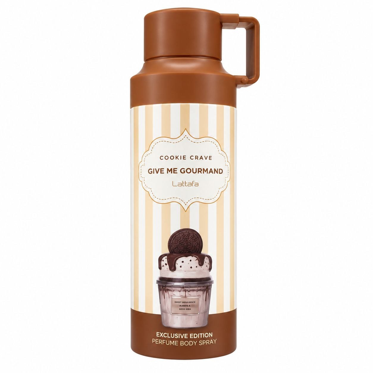 SPLASH LATTAFA GIVE ME GOURMAND COOKIE CRAVE 250ML (M) SPLASH LATTAFA GIVE ME GOURMAND COOKIE CRAVE 250ML (M)