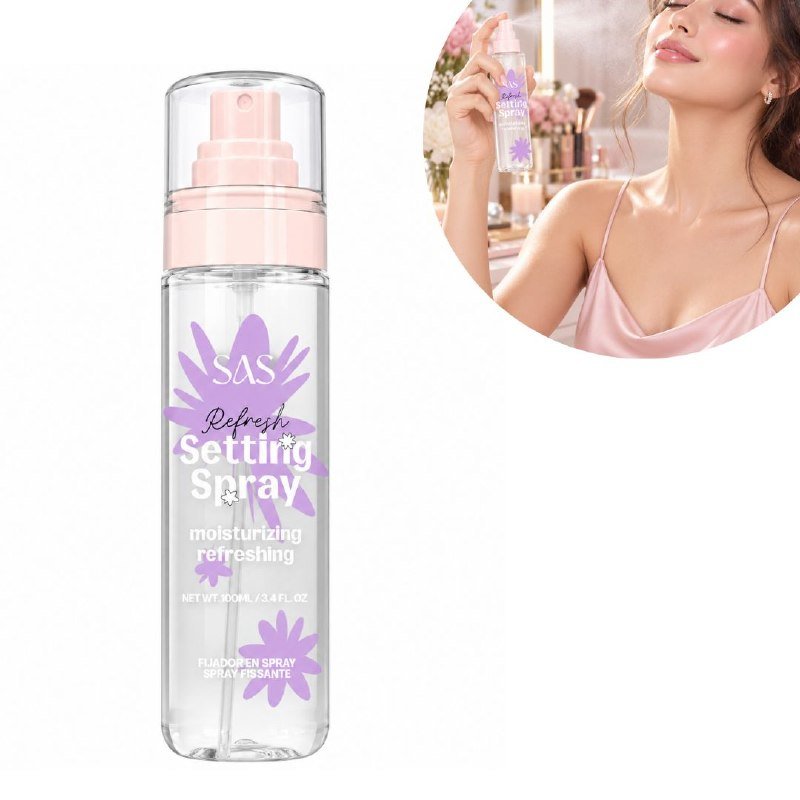 SPRAY FIJADOR DE MAQUILLAJE REFRESCANTE E HIDRATANTE SAS 100ML SPRAY FIJADOR DE MAQUILLAJE REFRESCANTE E HIDRATANTE SAS 100ML