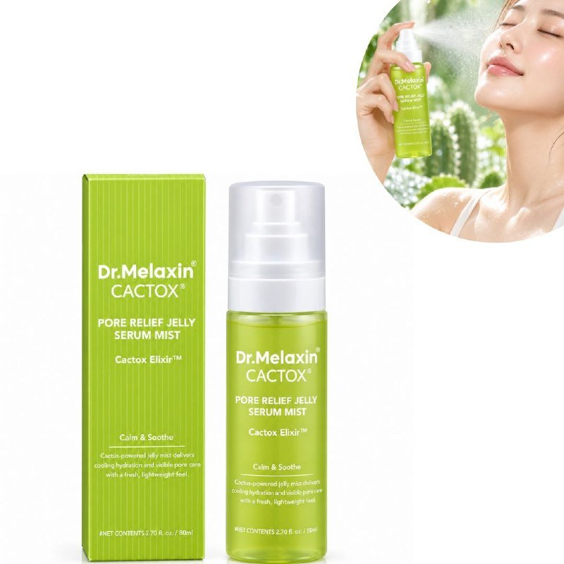 SUERO FACIAL EN SPRAY PARA EL CUIDADO Y MINIMIZACION DE POROS CON EXTRACTO DE CACTUS DR MELAXIN 80ML SUERO FACIAL EN SPRAY PARA EL CUIDADO Y MINIMIZACION DE POROS CON EXTRACTO DE CACTUS DR MELAXIN 80ML